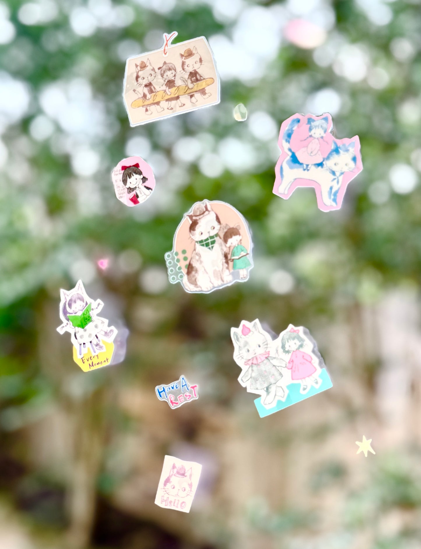 NEW! Molinta - Cat in Magic | Kiss-cut | 5cm PET Tape | Release Paper | 5M