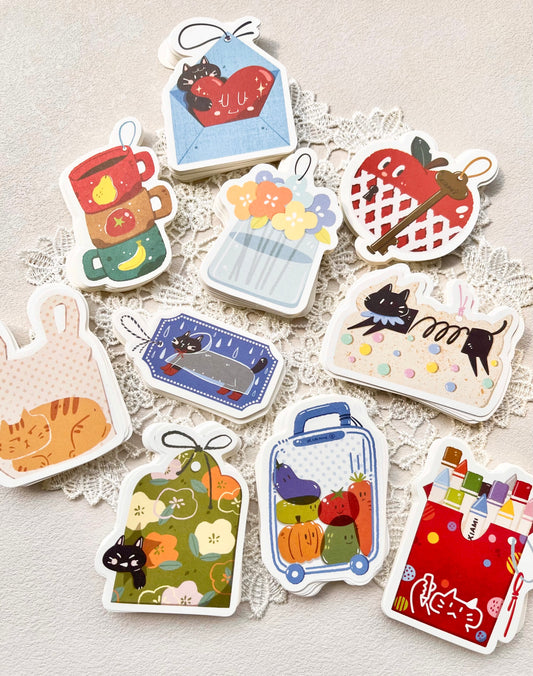 NEW! Xiami Studio - Tags | 30pcs Memo Pad | Ephemera Paper