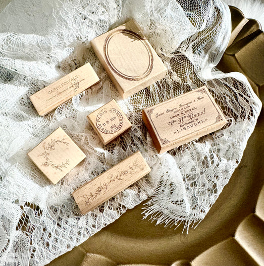 Creawithgaby - 6pcs Rubber Stamp Set