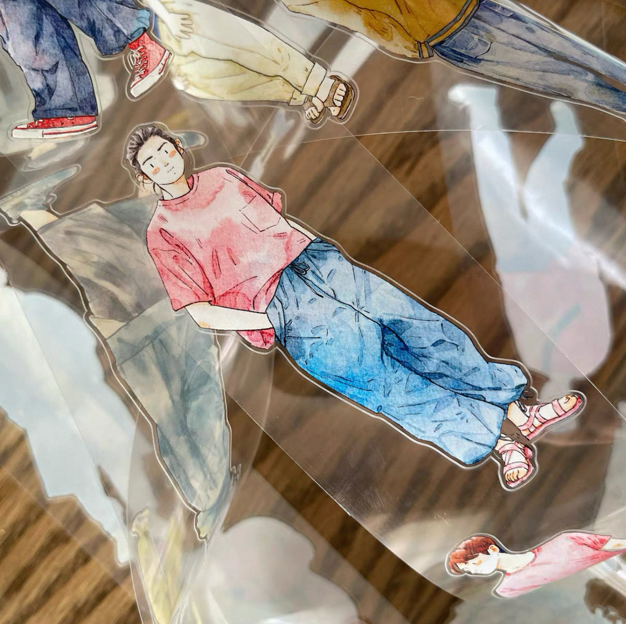 NEW! DingDing - No.34 His Outfits | Kiss-cut | 5cm PET Tape |  Release Paper