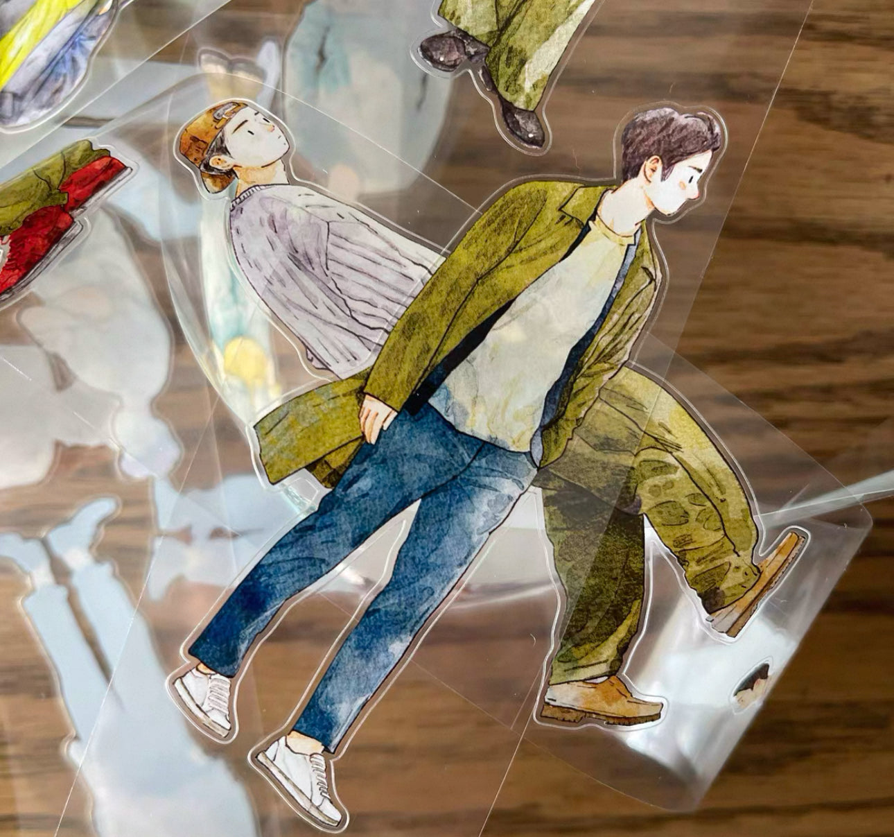 NEW! DingDing - No.34 His Outfits | Kiss-cut | 5cm PET Tape |  Release Paper