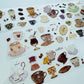 NEW! MWJ - Coffee| Kiss-cut | 4.5cm Glitter PET Tape |  Release Paper | 5M