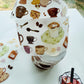 NEW! MWJ - Coffee| Kiss-cut | 4.5cm Glitter PET Tape |  Release Paper | 5M