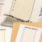 Bieguan Studio - Typewriter - Check List | 9pcs Memo Pad | Ephemera Paper