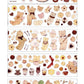 NEW! MWJ - Cocoa Cookies | Kiss-cut | 4.5cm Glitter PET Tape |  Release Paper | 5M