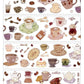 NEW! MWJ - Coffee| Kiss-cut | 4.5cm Glitter PET Tape |  Release Paper | 5M