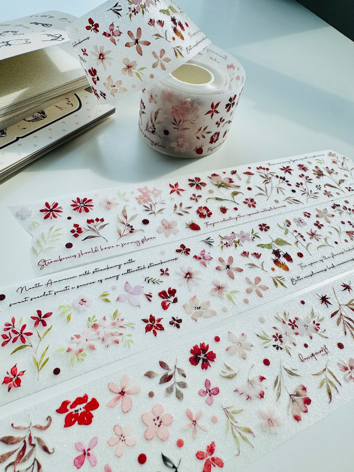NEW! MWJ - Red Velvet Cake | Kiss-cut | 4.5cm Glitter PET Tape |  Release Paper | 5M