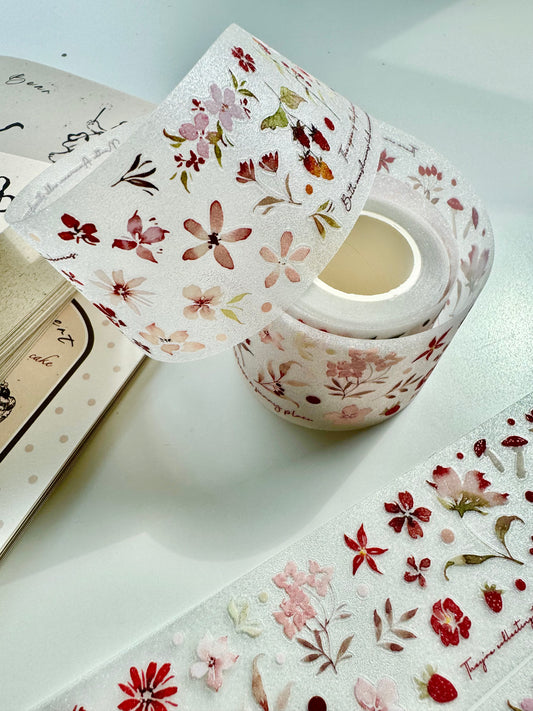 NEW! MWJ - Red Velvet Cake | Kiss-cut | 4.5cm Glitter PET Tape |  Release Paper | 5M