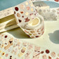 NEW! MWJ - Cocoa Cookies | Kiss-cut | 4.5cm Glitter PET Tape |  Release Paper | 5M