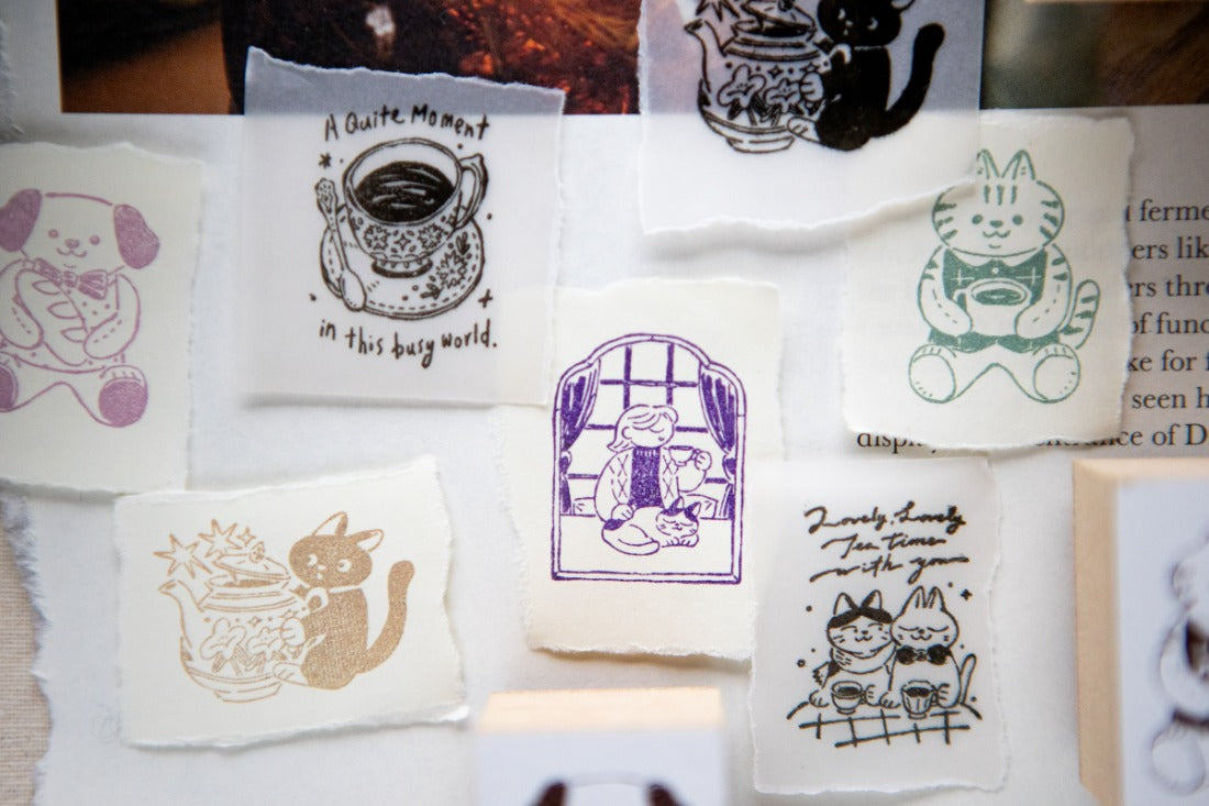 NEW! OURS - Tea Room "The Gift | Rubber Stamps