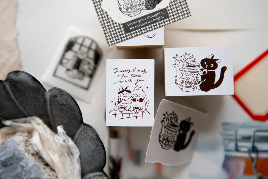 NEW! OURS - Tea Room "The Gift | Rubber Stamps