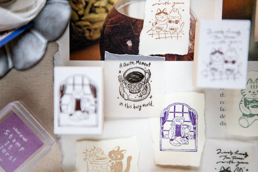 NEW! OURS - Tea Room "The Gift | Rubber Stamps