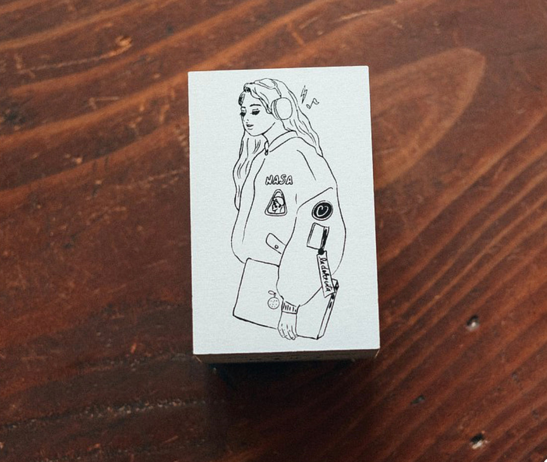 La Dolce Vita - Music Girl | Rubber Stamp