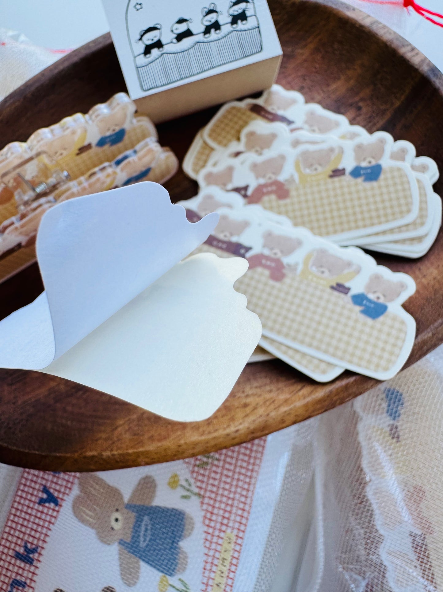 NEW! Ranmyu x Lazy Home - Stationery Fair Exclusive Bundle | 3-Item Set | Rubber Stamp | Sticky note | Resin Clip