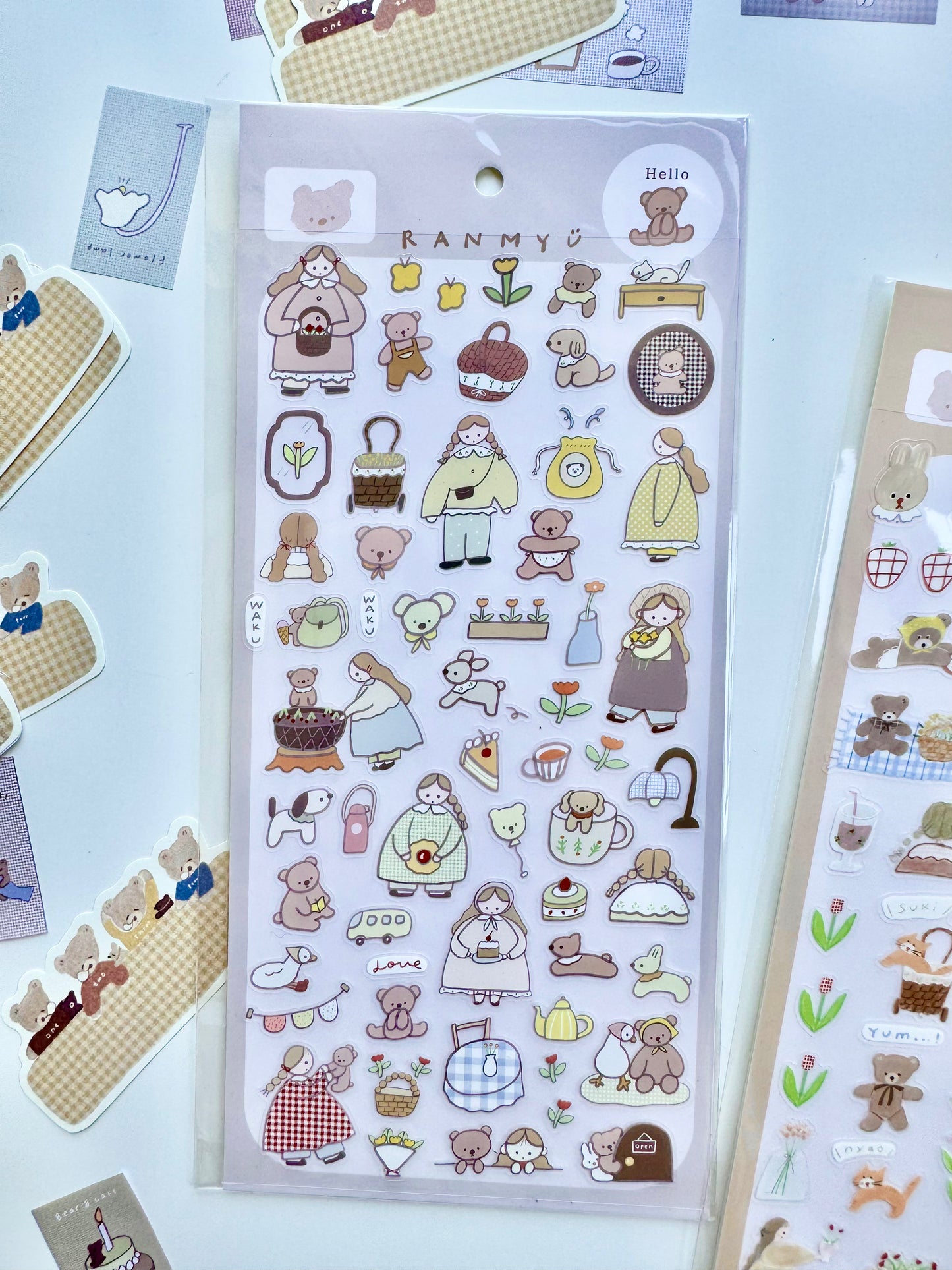 Ranmyu x Lazy Home - Spring Collection | Kiss-cut | 1 Sheet | PET Sticker