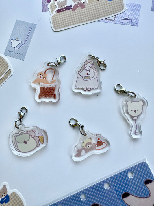 SPECIAL OFFER!! NEW! Ranmyu x Lazy Home | 5pcs Set | Mini Charms | Resin | Journaling Accessories