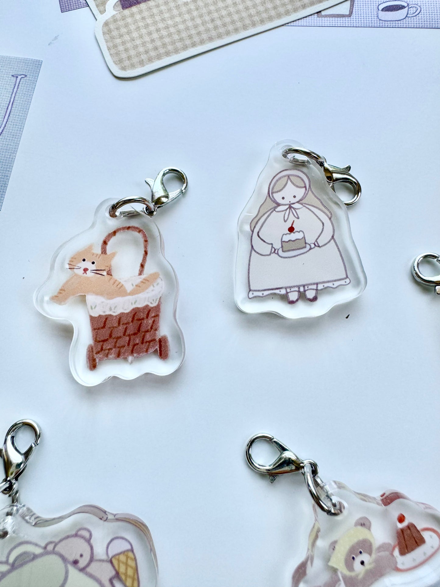 SPECIAL OFFER!! NEW! Ranmyu x Lazy Home | 5pcs Set | Mini Charms | Resin | Journaling Accessories