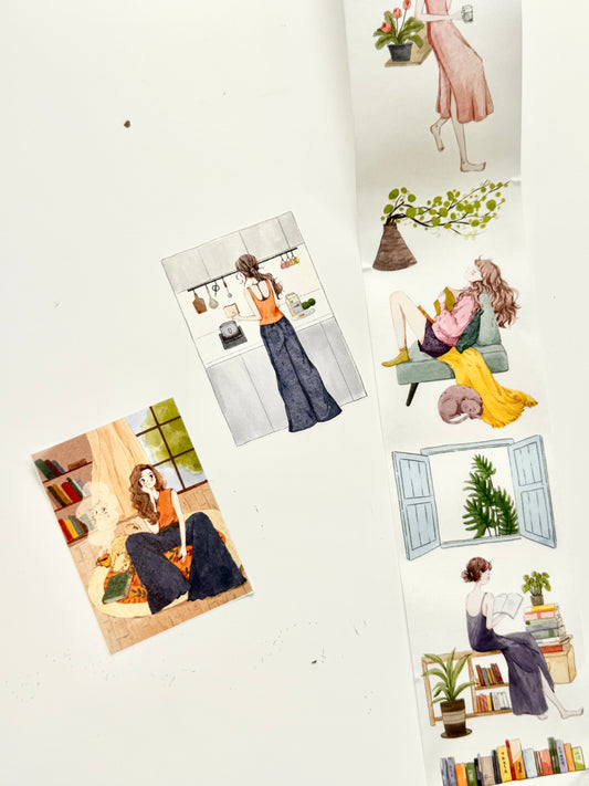 NEW! Soyi Studio - My Chill Time | 6.5cm Kiss-cut Tape |  Release Paper | 5M