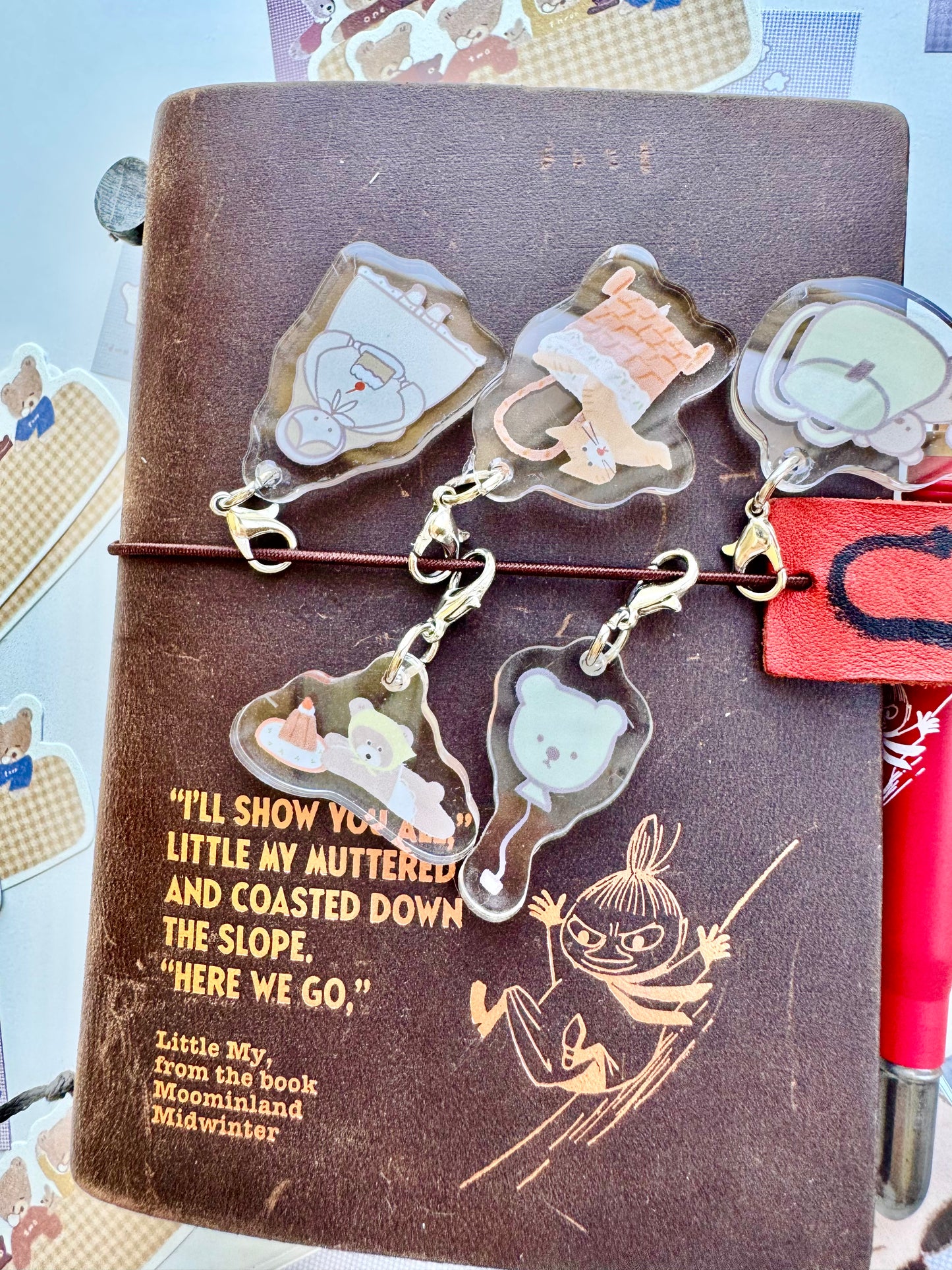 SPECIAL OFFER!! NEW! Ranmyu x Lazy Home | 5pcs Set | Mini Charms | Resin | Journaling Accessories