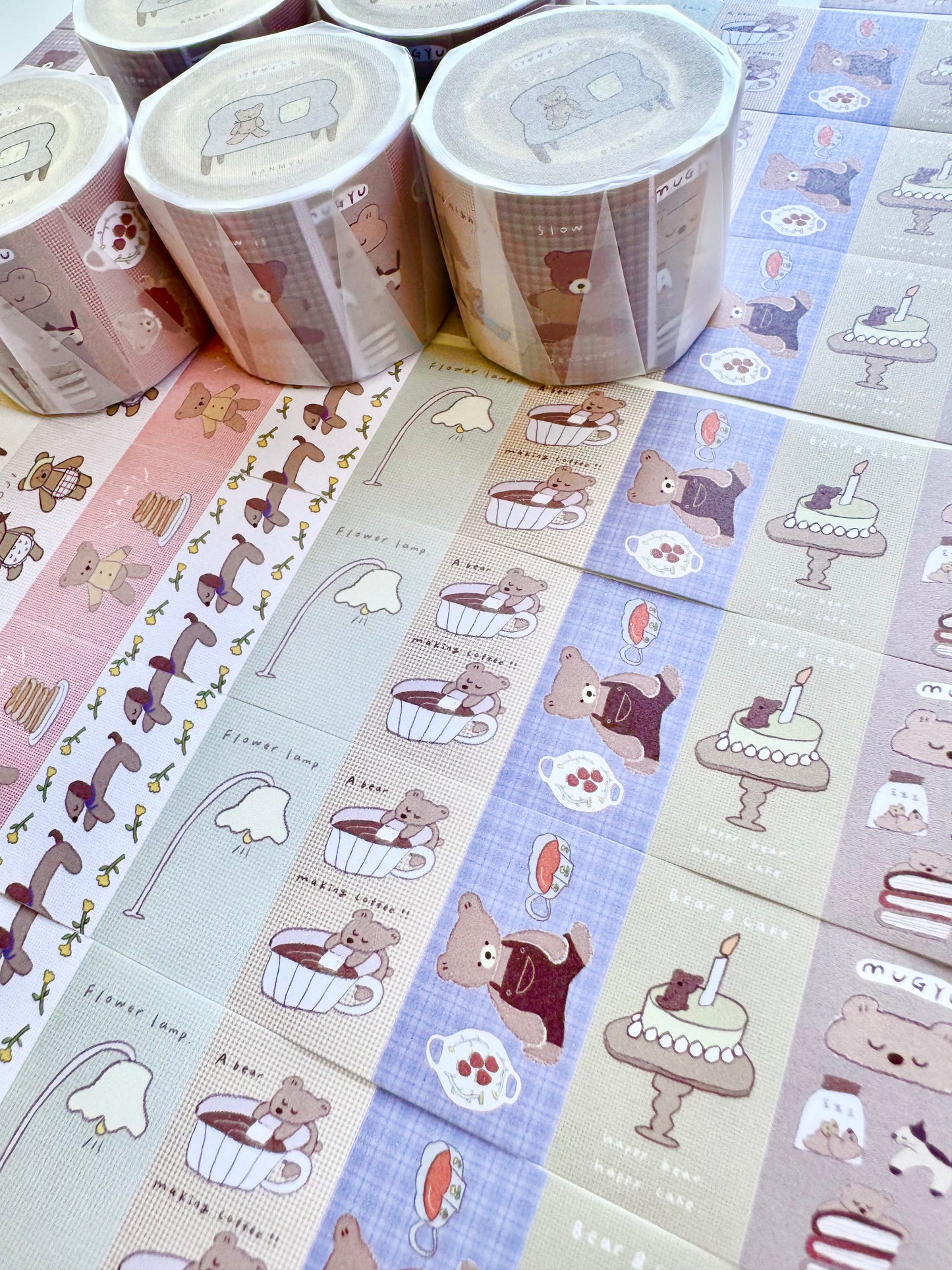 Ranmyu x Lazy Home -  | 3.4cm Sticker Roll | Die-cut | Release Paper | 5M