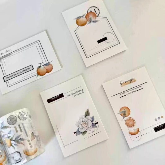 NEW! Soyi Studio -  Orange | 40pcs Memo Pad | Ephemera Pape