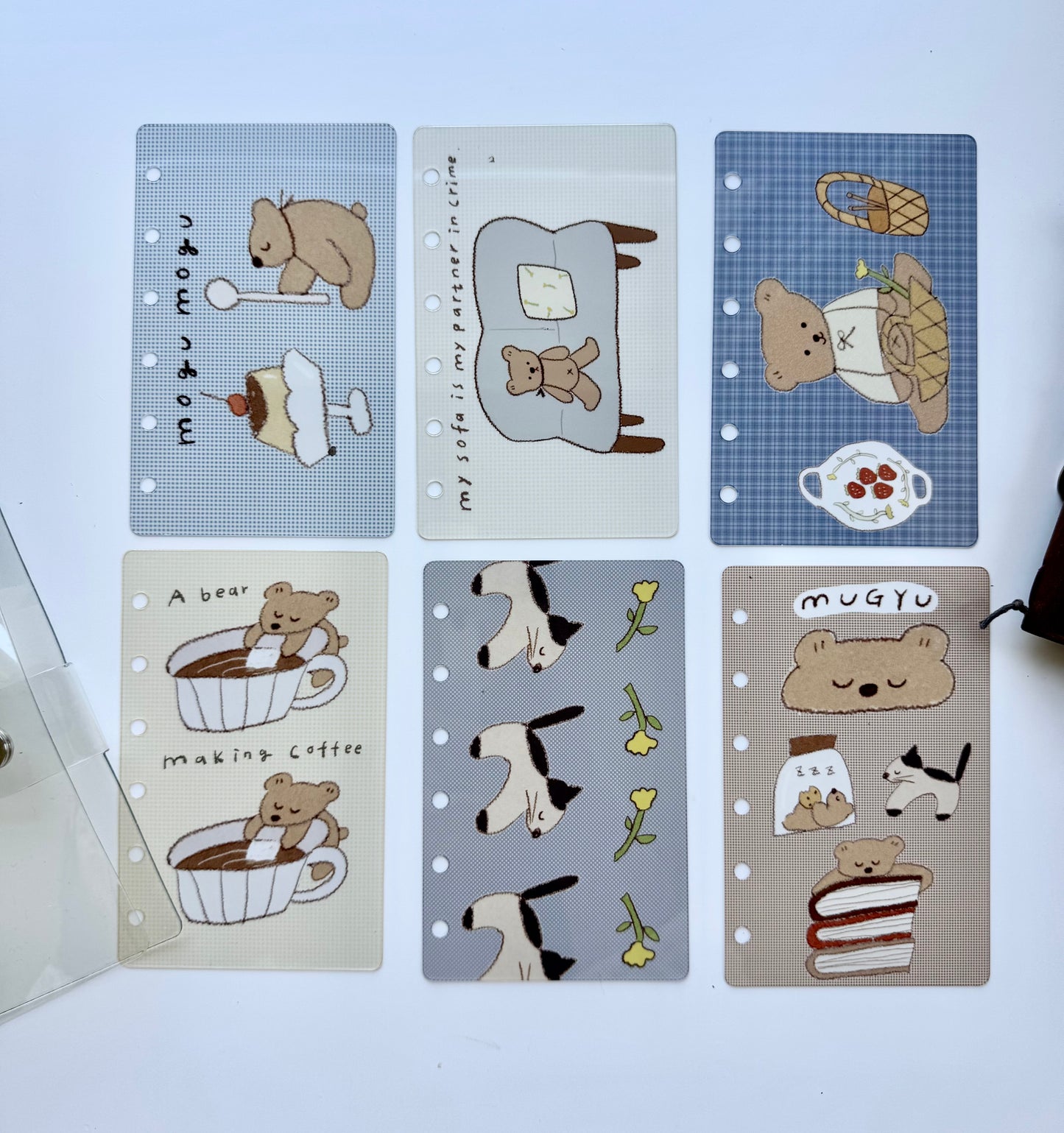 NEW! Lazy Home X Ranmyu - A7 Size | Notebook Divider | Semi-Transparent PVC | Pre-punched | Journal Accessories