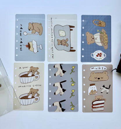 NEW! Lazy Home X Ranmyu - A7 Size | Notebook Divider | Semi-Transparent PVC | Pre-punched | Journal Accessories