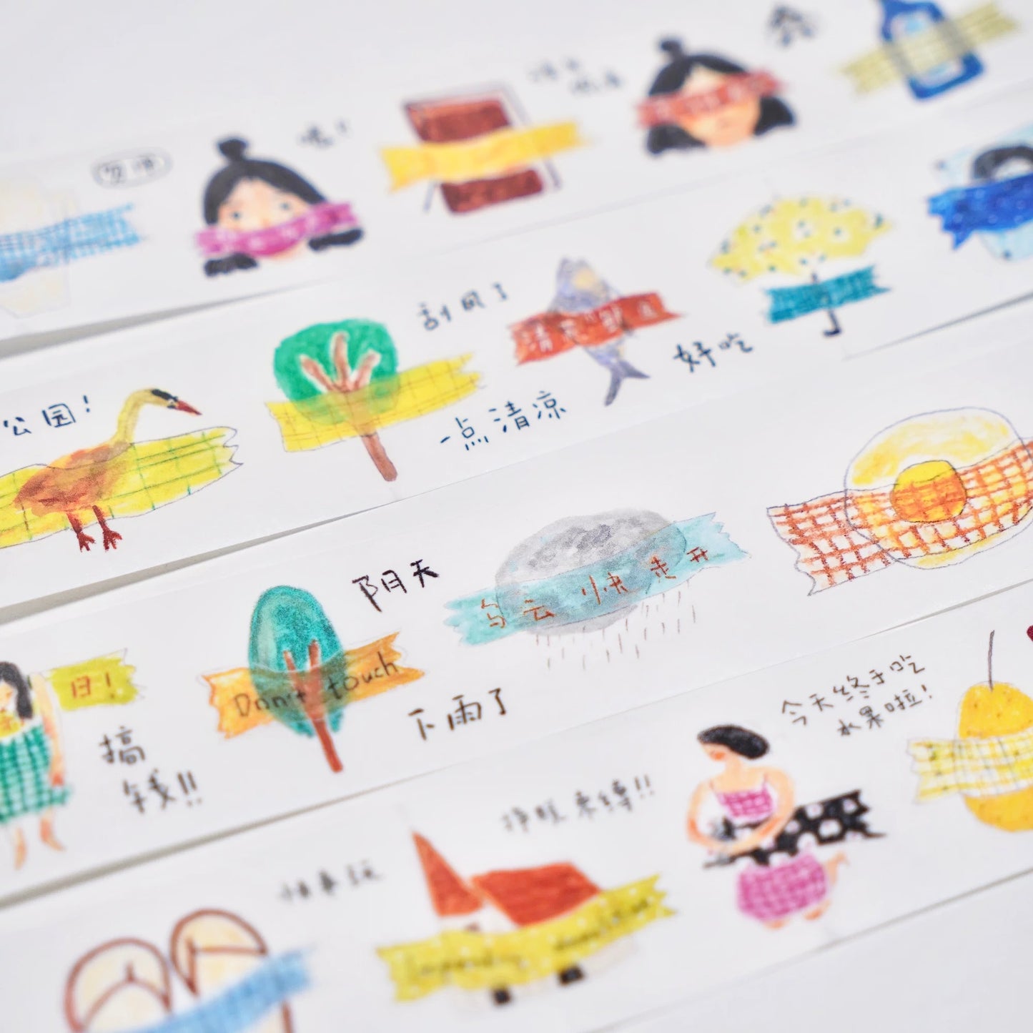 NEW! Wanle Studio - vol.9 Stick It On | 3.3cm Pre-cut Washi Tape |  Release Paper