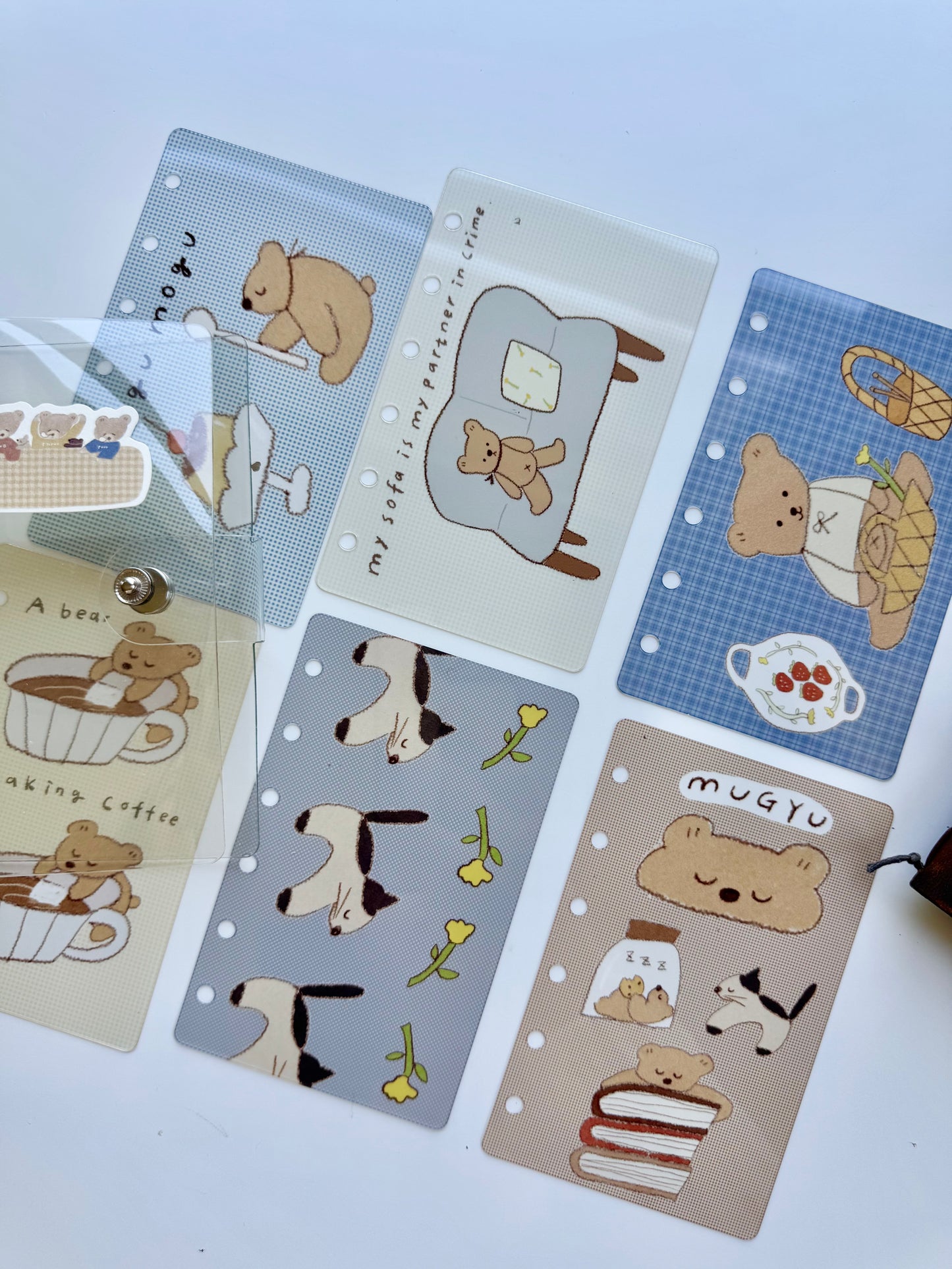 NEW! Lazy Home X Ranmyu - A7 Size | Notebook Divider | Semi-Transparent PVC | Pre-punched | Journal Accessories