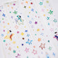 NEW! Wanle Studio - vol.9 So Many Stars | 4.8cm Pre-cut Washi Tape |  Release Paper