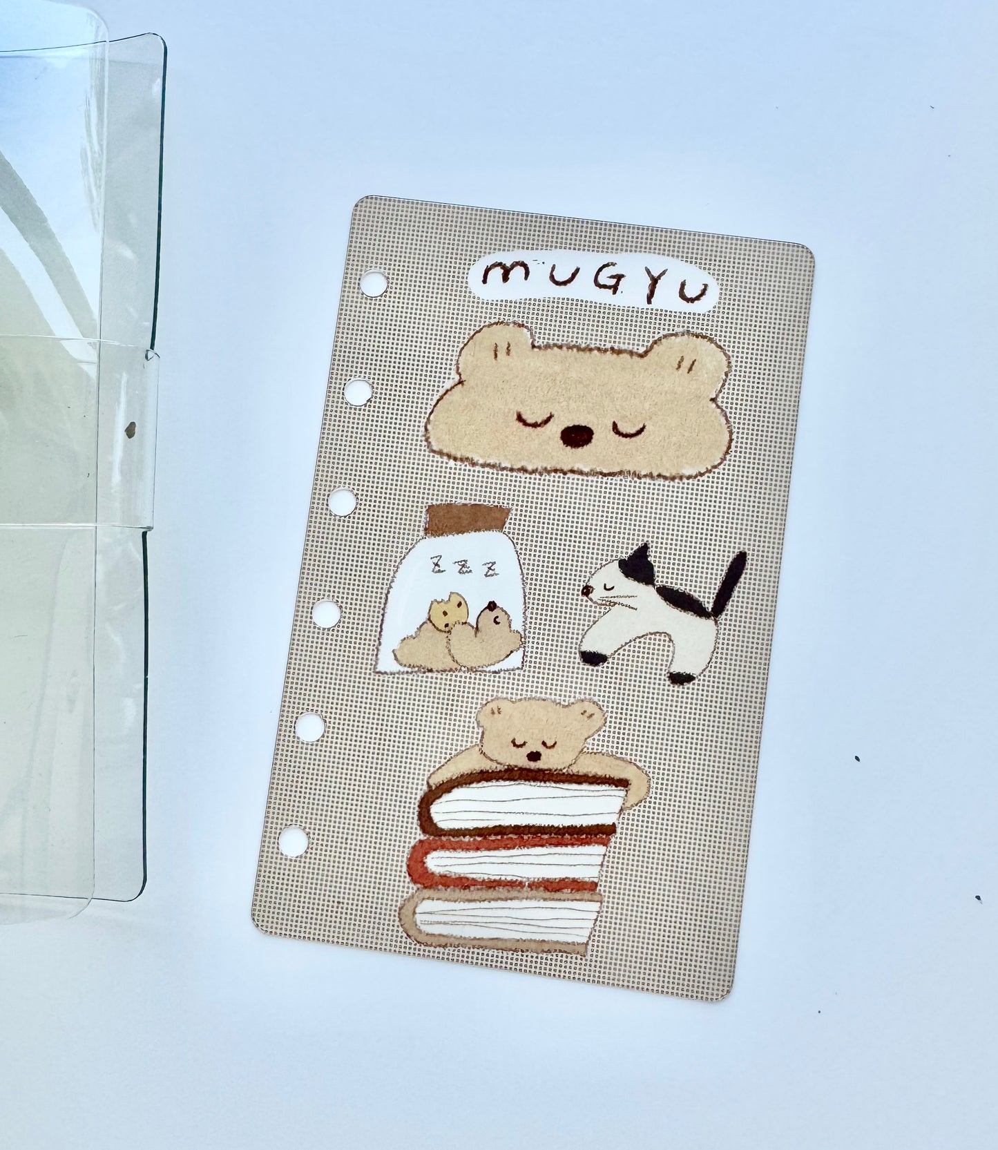NEW! Lazy Home X Ranmyu - A7 Size | Notebook Divider | Semi-Transparent PVC | Pre-punched | Journal Accessories