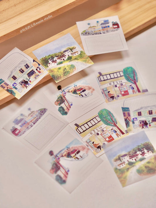 NEW! Wanle Studio - Vol.9 Sidewalk |40pcs Memo Pad | Ephemera Paper