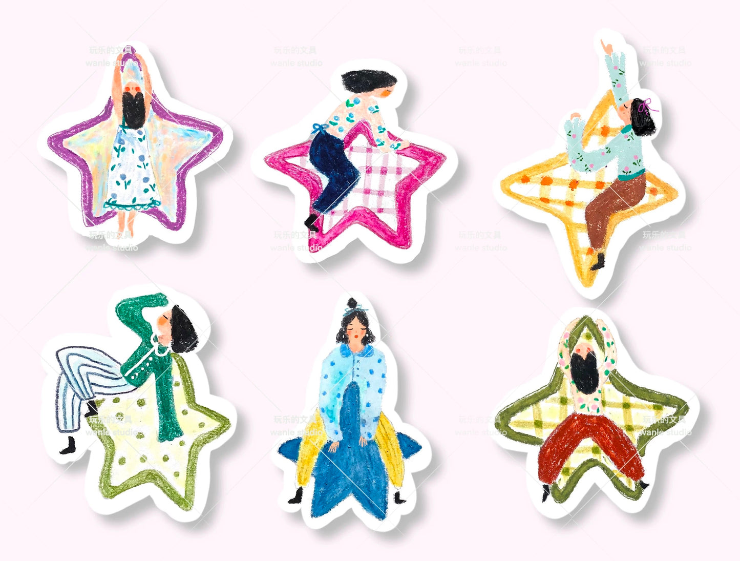 NEW! Wanle Studio - Vol.9  Stars | 36pcs Memo Pad | Ephemera Paper