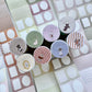 Ranmyu x Lazy Home - Collage - Stripe | 6.3cm Memo Sticker Roll | Die-cut | Release Paper | 3.8M