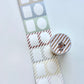 Ranmyu x Lazy Home - Collage - Stripe | 6.3cm Memo Sticker Roll | Die-cut | Release Paper | 3.8M