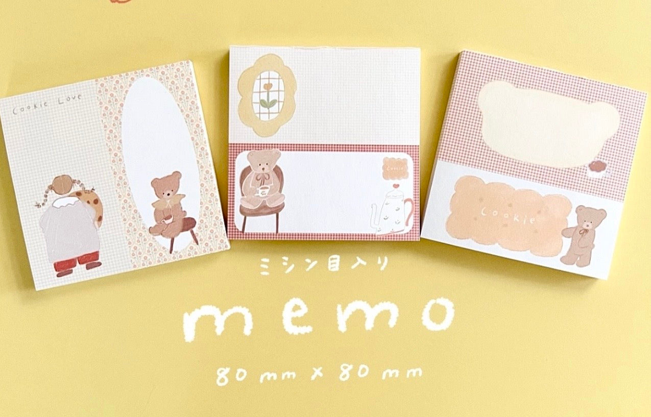 NEW! Ranmyu x Lazy Home | Perforated | 50 Sheets Memo Pad | Ephemera Paper