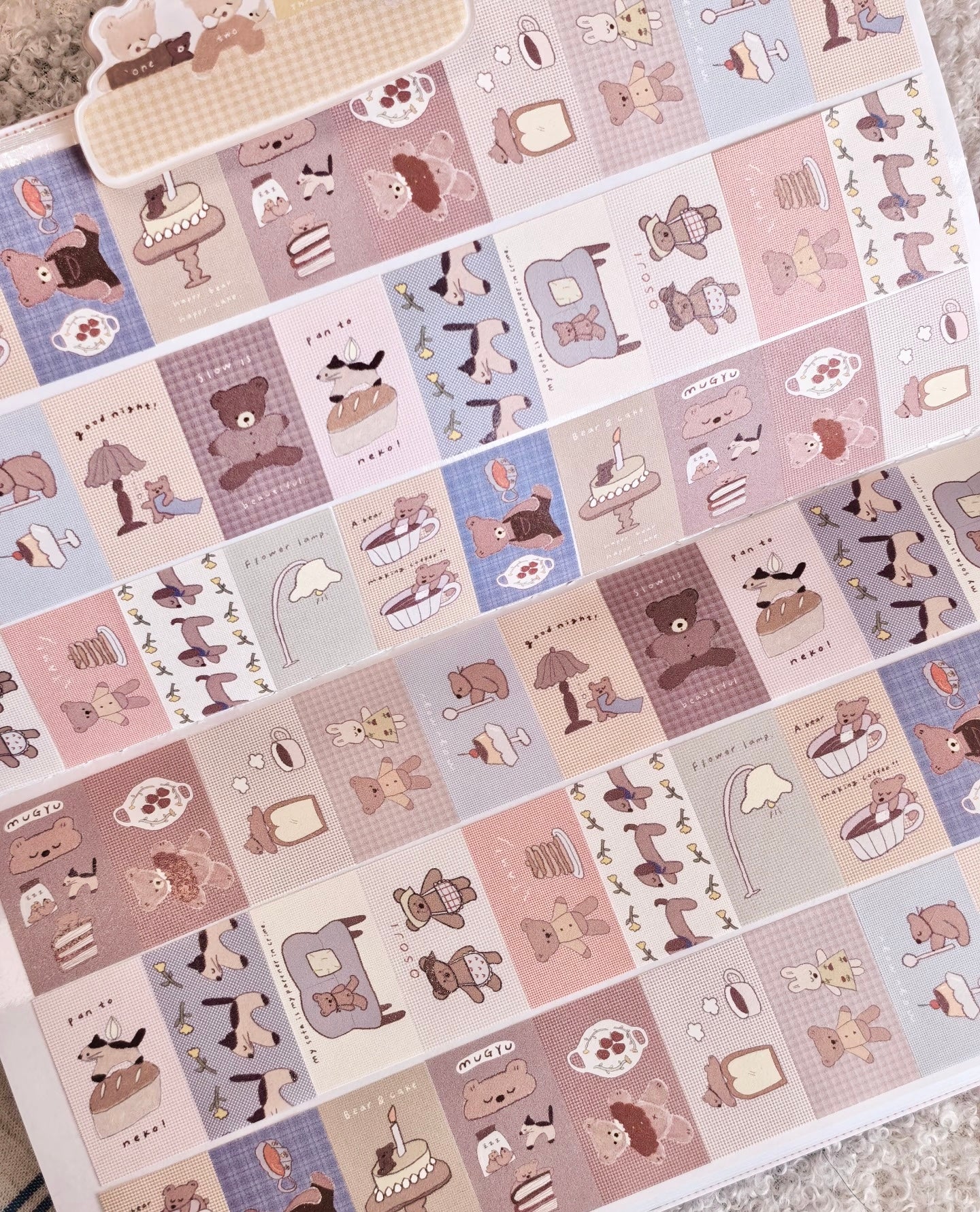 Ranmyu x Lazy Home -  | 3.4cm Sticker Roll | Die-cut | Release Paper | 5M