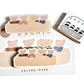 NEW! Ranmyu x Lazy Home - Stationery Fair Exclusive Bundle | 3-Item Set | Rubber Stamp | Sticky note | Resin Clip