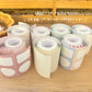 Ranmyu x Lazy Home - Collage - Stripe | 6.3cm Memo Sticker Roll | Die-cut | Release Paper | 3.8M