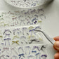 NEW! MWJ - Tiny Bows | 4.5cm Kiss-cut Glitter PET Tape |  Release Paper | 5M
