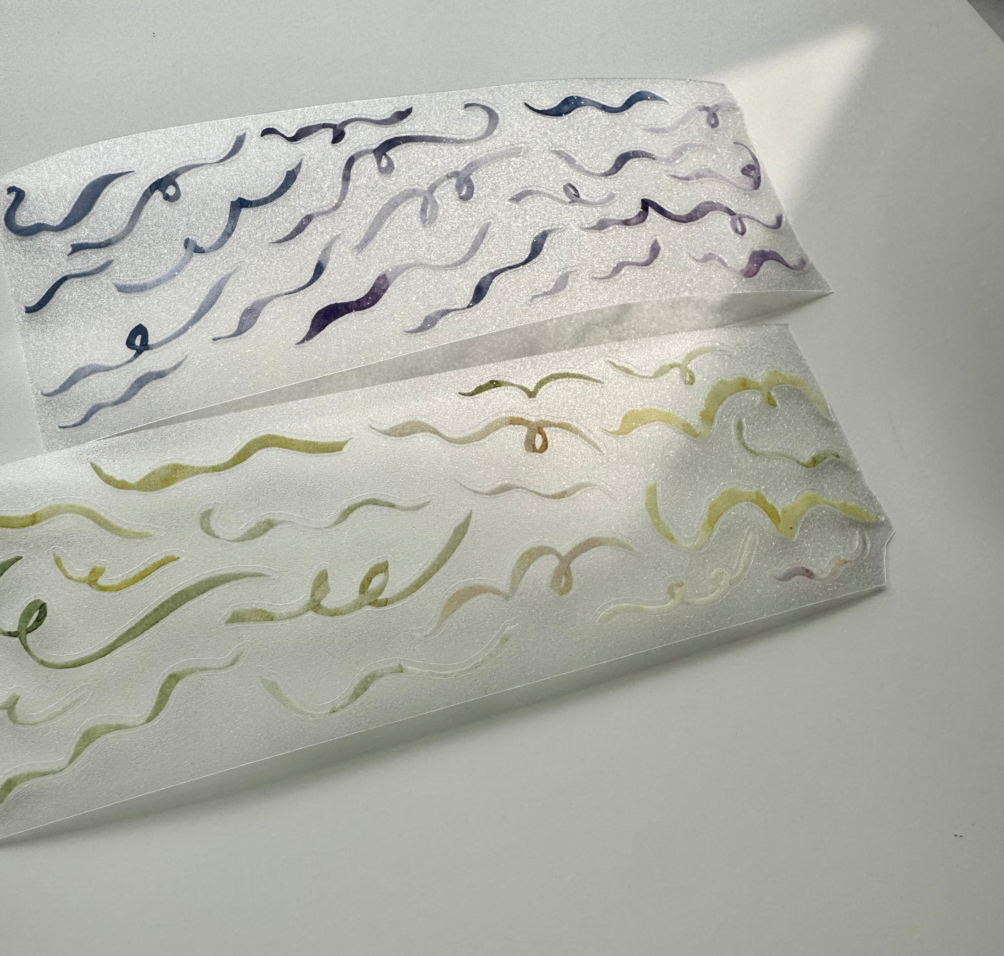 NEW! MWJ - Tiny Ribbon | 4.5cm Kiss-cut Glitter PET Tape |  Release Paper | 5M