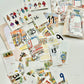 NEW! Wanle Studio - My City Bundle | 2 Sheets Sticker | 31pcs Double-sided | Different Designs | Ephemera Paper