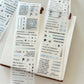NEW! Paper Moss - Text-blue | 6cm Kiss-cut Glitter PET Tape |  Release Paper | 5.25M