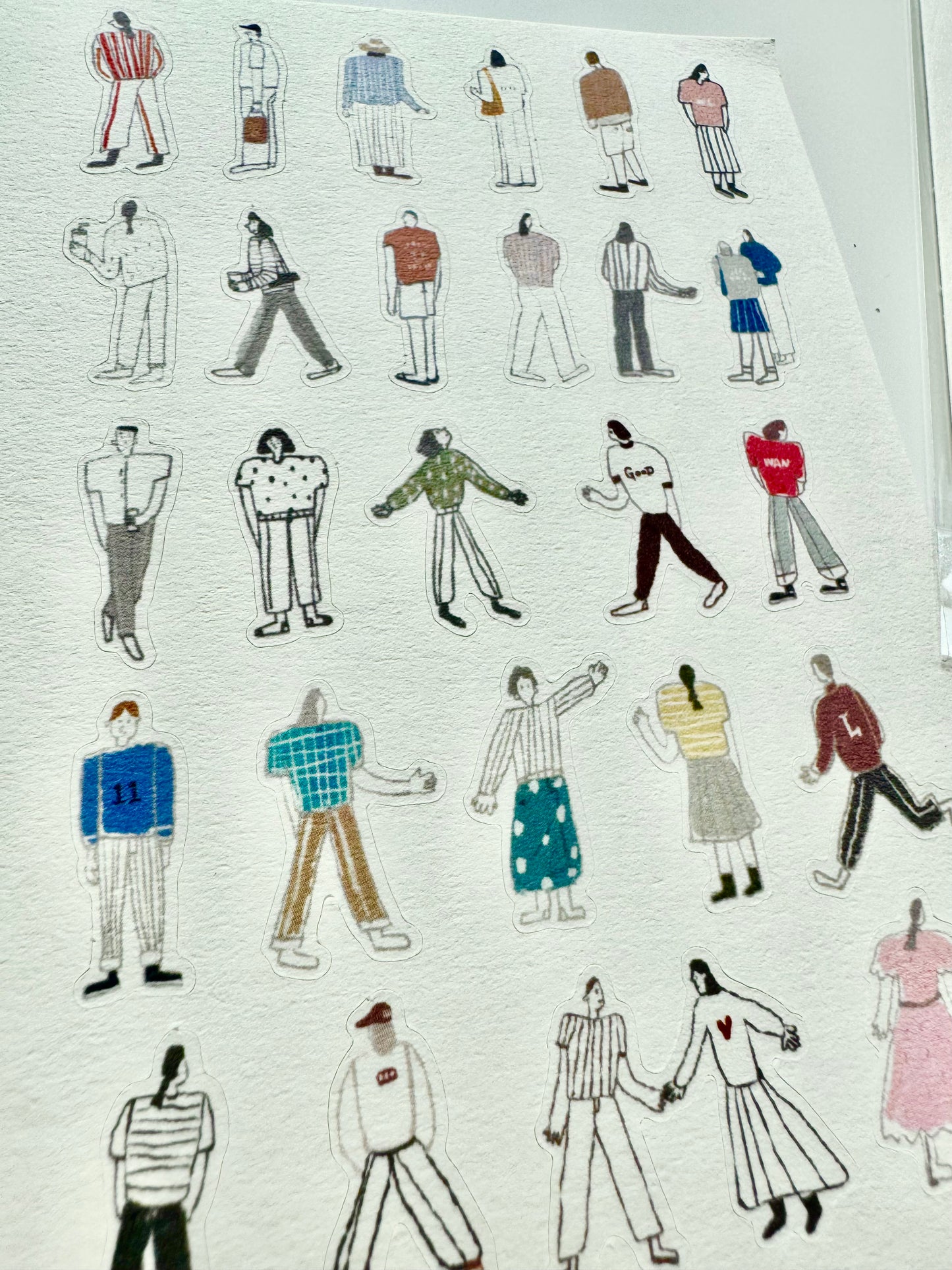 NEW! Wanle Studio - Bread & People | Kiss-cut | 2 Sheets Stickers
