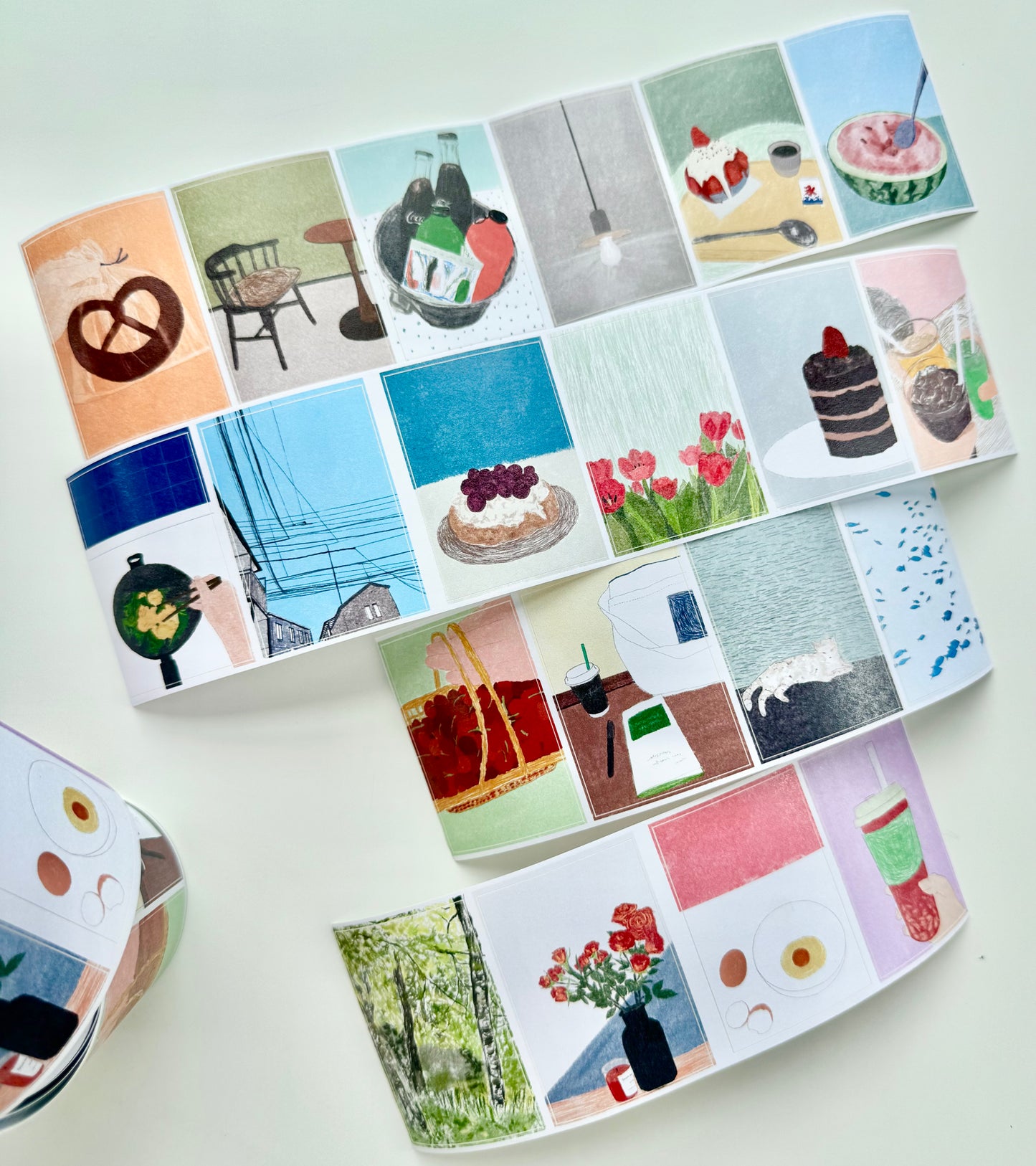 NEW! Wanle Studio - Spring & Summer Days | Die-cut | 6cm Paper Tape |  Release Paper | 6.15M