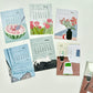 NEW! Wanle Studio - 2026 The Second Half-year Calendar |  6 sheets Cards | Ephemera Paper