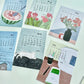 NEW! Wanle Studio - 2026 The Second Half-year Calendar |  6 sheets Cards | Ephemera Paper