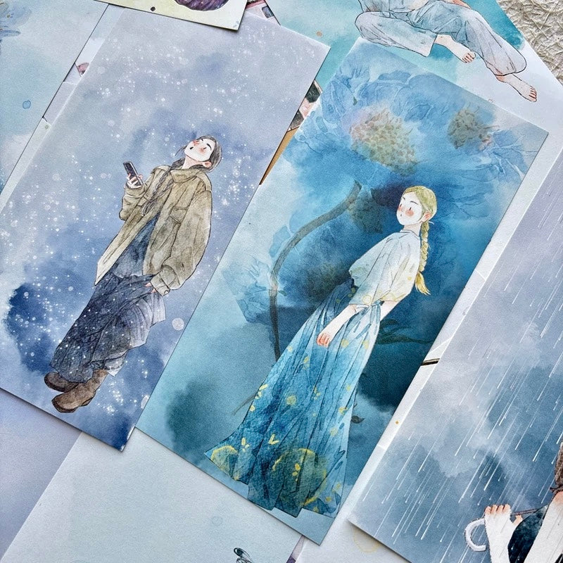 NEW! DingDing - Vol.2 Rectangle | 96 Sheets Non-repeating Designs | Note Paper | Ephemera Paper