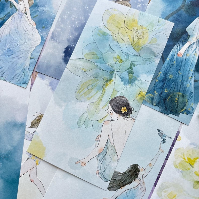 NEW! DingDing - Vol.2 Rectangle | 96 Sheets Non-repeating Designs | Note Paper | Ephemera Paper