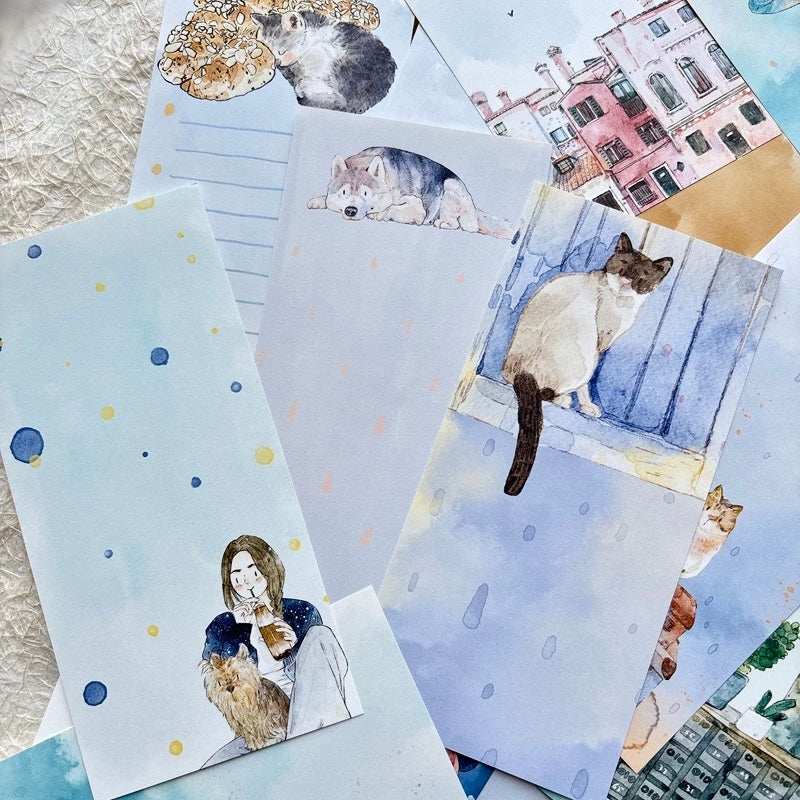 NEW! DingDing - Vol.2 Rectangle | 96 Sheets Non-repeating Designs | Note Paper | Ephemera Paper